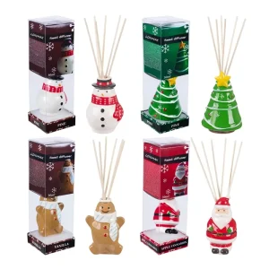 Lonimax Custom Christmas Promotional Gift Eco Friendly Ceramic Fragrance Reed Diffuser for Home Use