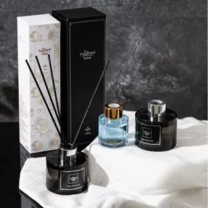 Loteya Luxury Glass Reed Diffuser Eco Friendly Alcohol Free Handcrafted Long Last Natural Fragrance Home Decor Air