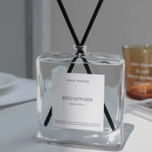 Luxury 100ml Reed Diffuser Bottle Scented Oil on Glass BPA Free Eco-Friendly DIY Fragrance for Office Use