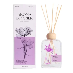 Luxury 350ml Artisan Lead Free Reed Diffuser Forever Floral Arrangement Glass Wood Alcohol Free 4 Months Long Lasting