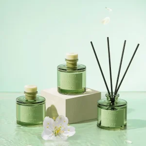 Luxury 50ml Natural Essential Oil Reed Diffuser for Home Decor Glass Bottle With Aroma Stick for Weddings