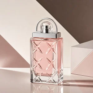 Luxury 50ml Square Glass Empty Reusable Perfume Bottle With Silver Cap Rectangle Embossed Perfume Bottle Customized Box