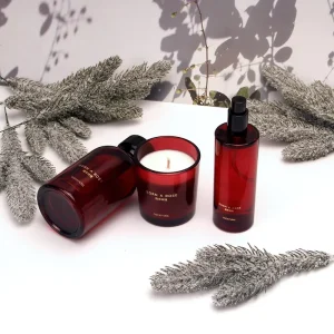 Luxury Candle Gift Set Home Fragrance Set Soy Wax Candle Reed Diffuser Amber Glass Gift Box Retail Ready Private Label Supplier