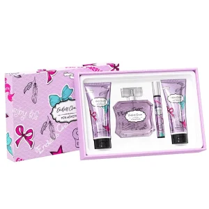 Luxury Charm Perfume Gift Set 4 Pcs Perfume Gift Set With Perfume Body Lotion body Wash and Roller Perfume for Women