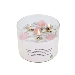 Luxury Crystal Aroma Scented Candles Private Label Soy Wax Fragrance Scented Candles for Home Decoration