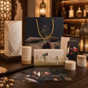 Luxury Custom Perfume Packaging Set Gold Foil Cylinder Box Tuck Box Paper Bag Arabic Fragrance Brand Recycled Materials Portable