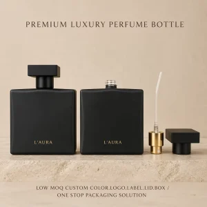 Luxury Custom Square Elixir Mist Chamber Glass Perfume Bottle Bulk Sourcing High End Fragrance Housing Private Label
