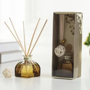 Luxury DIY Glass Oil Diffuser Bottle 50ml BPA Free Alcohol Free Eco-Friendly Long Lasting Fresh Gift