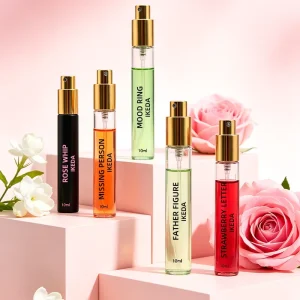 Luxury Discovery Fragrance Collection 7pcs Mini Perfume Bottles with Refillable Atomizer