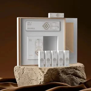 Luxury Eco Conscious Cosmetic Box Custom Skincare Perfume Gift Sets Packaging Rigid Box with EVA Insert
