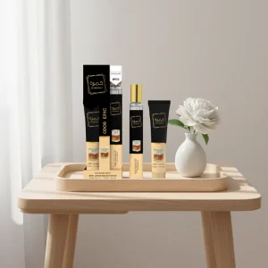Luxury Eco Friendly Woody Scent Perfume Set with Long Lasting Daily Use Body Cream & Mist Gift Set