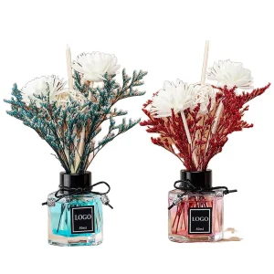 Luxury Essential Oil Reed Diffuser Home Fragrance Aromatherapy Air Freshener Decorative Room Interior Scent Supply
