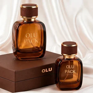 Luxury Fragrance Amber Empty Square 30ml 50ml 100ml Men’s and Unisex Natural Perfume Bottle with Box Packaging Gold Label