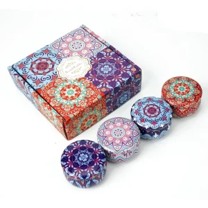 Luxury Gift Set Tins Jar Candle Essential Oil Natural Soy Wax Scented Candles