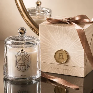 Luxury Golden Bell Candle Jar Soy Wax Scented Candles With Gift Box Set Support Custom