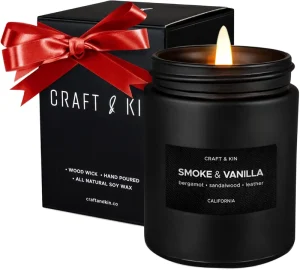 Luxury Handmade Custom Glass Jar Pillar Candle Private Label Scented Organic Soy Wax Candles for Valentine’s Day Gift Box