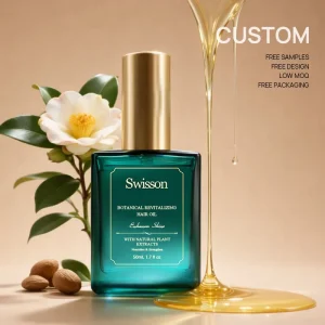 Luxury Herbal Vegan Nourishing Moisturizing Hair Perfume Oil Natural Fragrance Long Lasting Smoothing Hair Oil Serum
