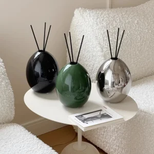 Luxury High end Egg Shaped Ceramic Aroma Diffuser With Niche Fragrance And No Fire Technology For Bedroom Bathroom Air Purifier