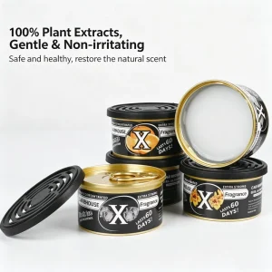 Luxury Modern Solid Car Air Freshener Perfume Gel Fragrance Long-Lasting Ambient Lighting