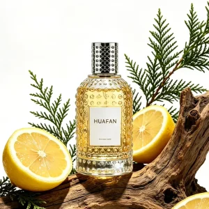 Luxury Perfume Glass Bottles 50ml 100ml Screen Printed Clear Transparent Customized Logo with Spray Cap