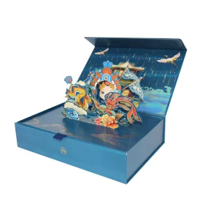 Luxury Pop up Lipstick Gift Set Custom Logo Private Label Chinese Style Opera 3D Paper Makeup Cosmetic Packaging Box