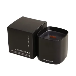 Luxury Private Label Handmade Decorative Glass Jar Soy Wax Candles Gift Set with Coffee Scent for Home Decoration and Holiday