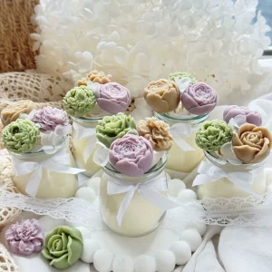 Luxury Romantic Scented Mini Candle Favors Eco Natural Soy Wax Candles for Flower Decor Home Decor & Wedding Gifts