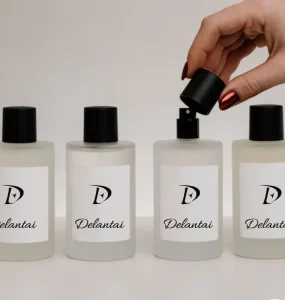 Luxury Room Perfume Spray Bottle 30ml 50ml 100ml 250ml Frosted White Glass Mist Bottle and Cap