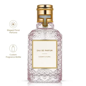 Luxury Scenic Mountain Arabic Perfume women’s Perfume in Textured Diamond Bottle for Mini Perfume