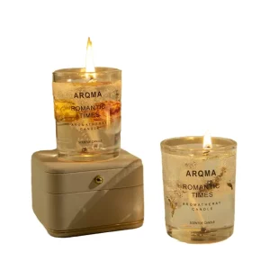 Luxury Scented Candles with Essential Oil and Real Flowers for Home Decoration and Birthdays