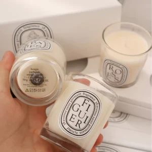 Luxury Scented Soy Wax Candle in Glass Jar Aromatherapy Home Long Lasting Gift for Thanksgiving Christmas New Year