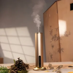 Luxury Smart Rechargeable Waterless Nebulizer Diffuser Essential Oil Home Fragrance Scent Equipment Gold Hotel Machine