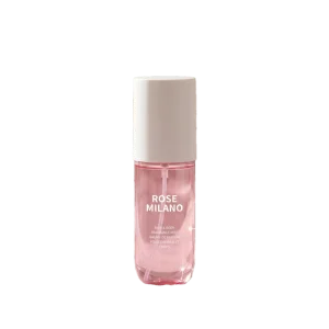 Luxury Soft Milano Rose OEM Custom Private Label Pink Gradient Glass Fine Mist Eau De Parfum Long Lasting Hair Body Spray
