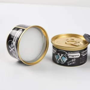 Luxury Solid Car Air Freshener Perfume Gel Fragrance in Bulk Metal Material 7*7*5cm