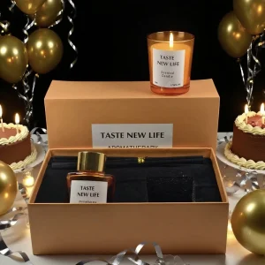 Luxury Soy Wax Aromatherapy Reed Diffuser Candle Gift Set Handmade Modern Design Valentine’s Day Diwali Ramadan Custom Home