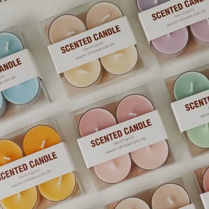 Luxury Soy Wax Colorful Scented Candle Gift Box Aromatherapy Home Fragrance 4pcs Decor Room Interior Bedroom SPA Bulk