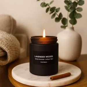 Luxury Soy Wax Scented Candle Glass Jar Aromatherapy Home Decor Wedding Gift Custom Logo Velas Aromaticas Candle Vessels