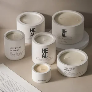 Luxury Soy Wax Scented Candles Ceramic Jar Custom Aromatherapy Home Fragrance Candle Private Label Handmade Candles Gift Set