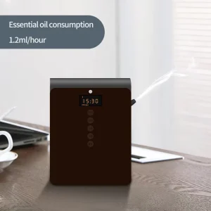 Luxury Tabletop Electric Essential Oil Aroma Diffuser Machine Nebulizer Waterless Button APP Setting Battery for Car Home Use