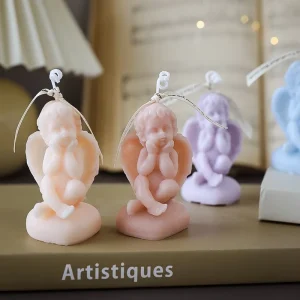 Luxury Unique Soy Wax Christmas Handmade Aromatherapy Scented Candles Pillar Shape Home Decor