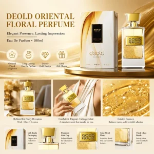 MIND GOLD QUICKSAND ORIENTAL FLORAL PERFUME 100ML LONG LASTING EDP GIFT BOX
