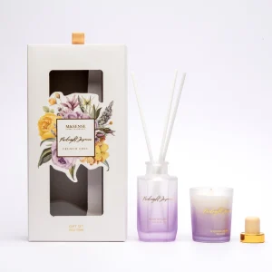 M&SENSE Perfume Gift Sets Unique Design Reed Diffuser Scented Candle Gift Box Set