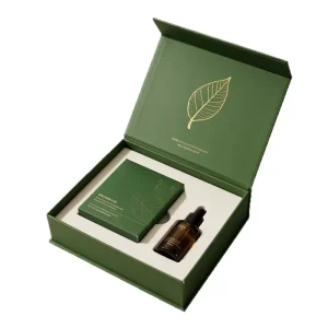 Magnetic Flip Cover Aromatherapy Essential Oil Skincare Gift Box Hot Stamping High end Gift Box Set Souvenir Outer Packaging