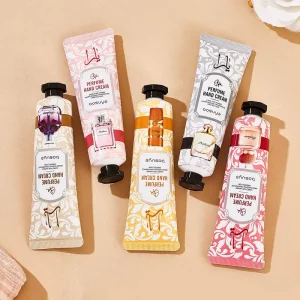 Manufacturer OEM ODM Private Label 5 Piece Perfume Hand Cream Set Moisturizing Non sticky Custom Logo