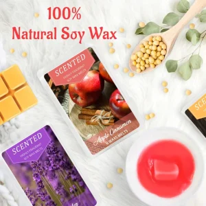 Manufacturer Supplies Scented Flameless DIY Soy Wax Smokeless Aromatic Block Candle Blister Wax Melt Fragrance Burner Birthday
