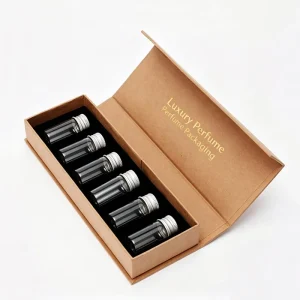 Manufacturers Magnetic Paper Packaging Luxury Gift Box for Perfume Samples Fragrance Perfume Sample Set Magnetic Package Box