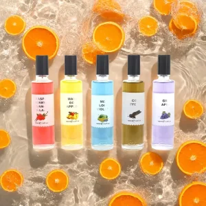 Mass Veyes 100ml Fruit Perfume MANGO Natural Fruity Fragrance Same Bottle Designs Spray for Teen Girls Gifts