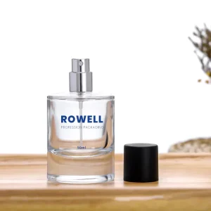 Matte Black Empty Crimp Perfume Bottle 100ml Perfume Bottle with Box for Sale