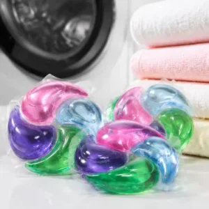 Megawash OEM Ocean Fresh Flavor 4 1 Disposable Plastic Box Apparel Detergent Bulk Powerful Cleaning Gel Capsules