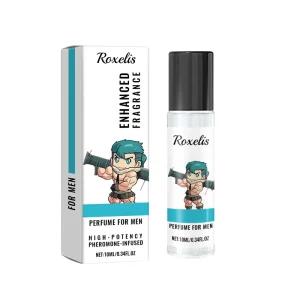 Men High Potency Pheromone Roll On Perfume Oil 10ml Glass Bottle Clean Woody Aroma Long Lasting Portable Travel Masculine